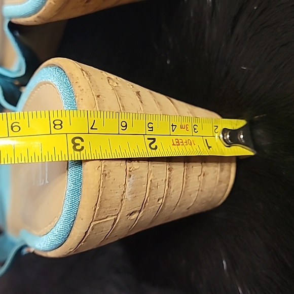 Italian Shoe Makers Embellished Wedges  SZ 7 - Picture 7 of 10